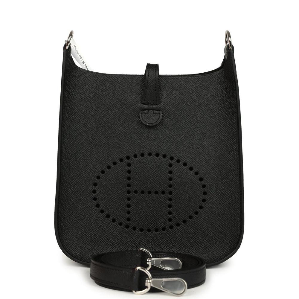Hermes Evelyne Sellier TPM Black Epsom Palladium Hardware
