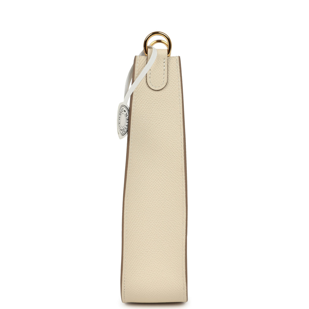 Hermes Evelyne Sellier TPM Craie Epsom Gold Hardware