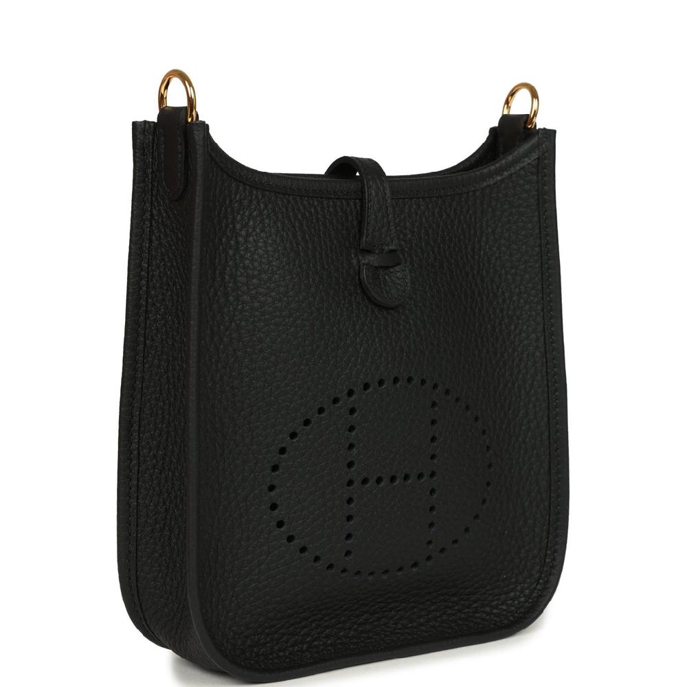 Hermes Evelyne TPM Black Clemence Gold Hardware