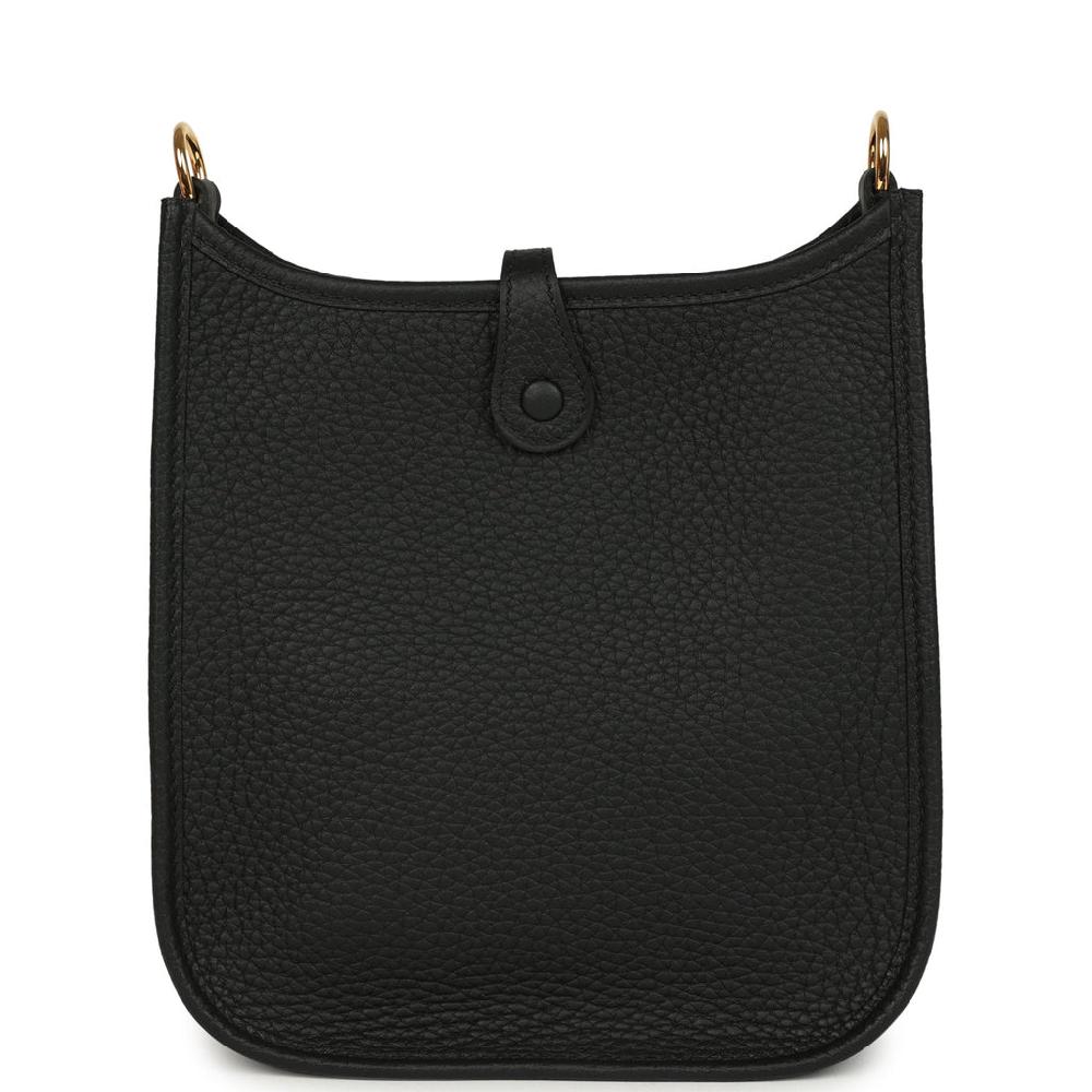Hermes Evelyne TPM Black Clemence Gold Hardware