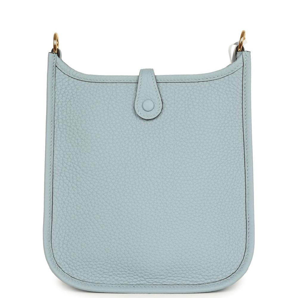 Hermes Evelyne TPM Bleu Lin Clemence Gold Hardware
