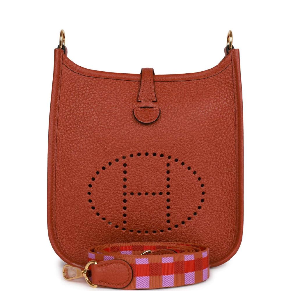 Hermes Evelyne TPM Cuivre Clemence Gold Hardware