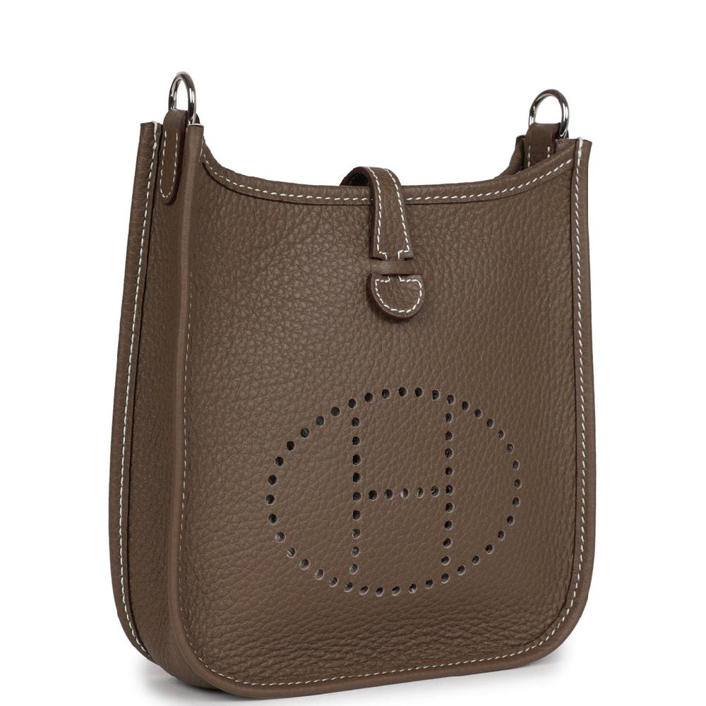 Hermes Evelyne TPM Etoupe Clemence Palladium Hardware