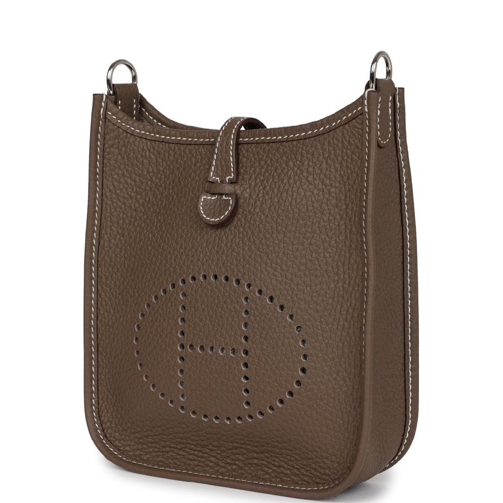 Hermes Evelyne TPM Etoupe Clemence Palladium Hardware
