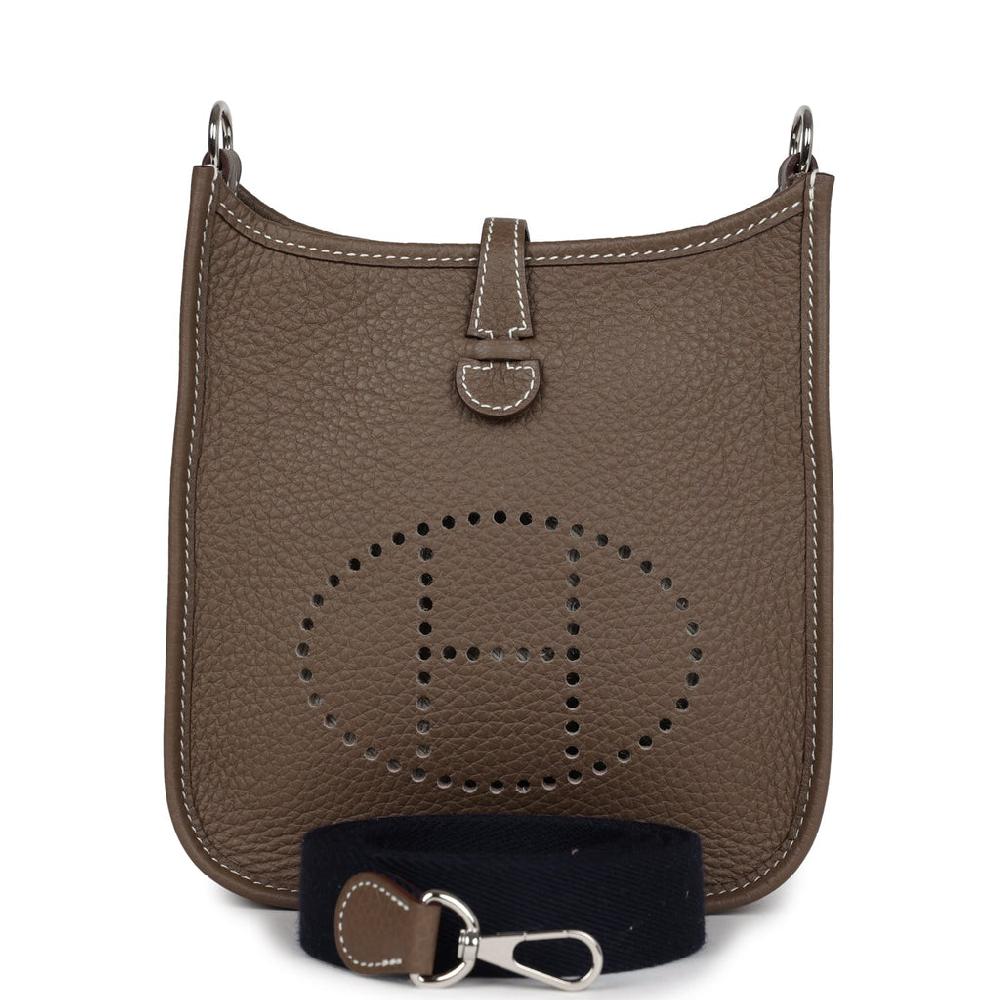 Hermes Evelyne TPM Etoupe Clemence Palladium Hardware