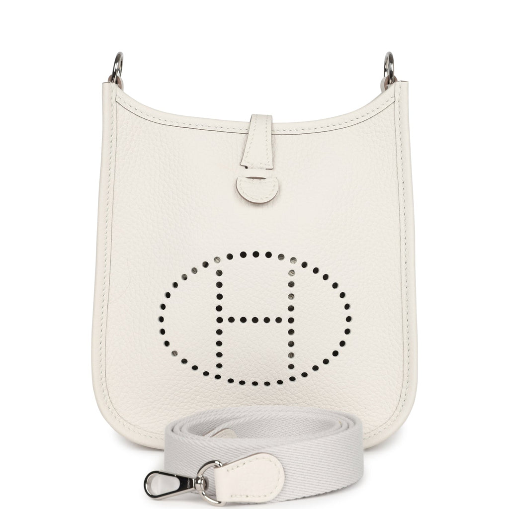 Hermes Evelyne TPM Gris Pale Clemence Palladium Hardware Hermes Evelyne TPM Gris Pale Clemence Palladium Hardware