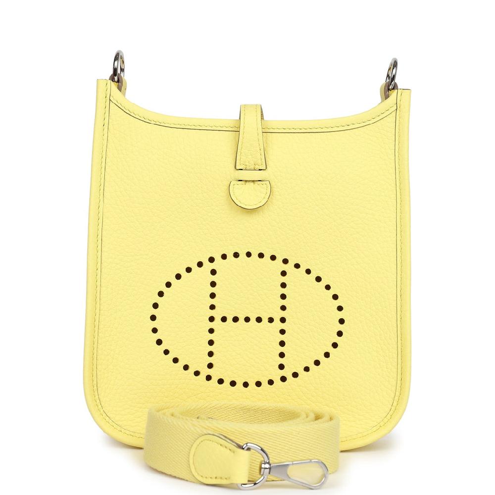Hermes Evelyne TPM Limoncello Clemence Palladium Hardware
