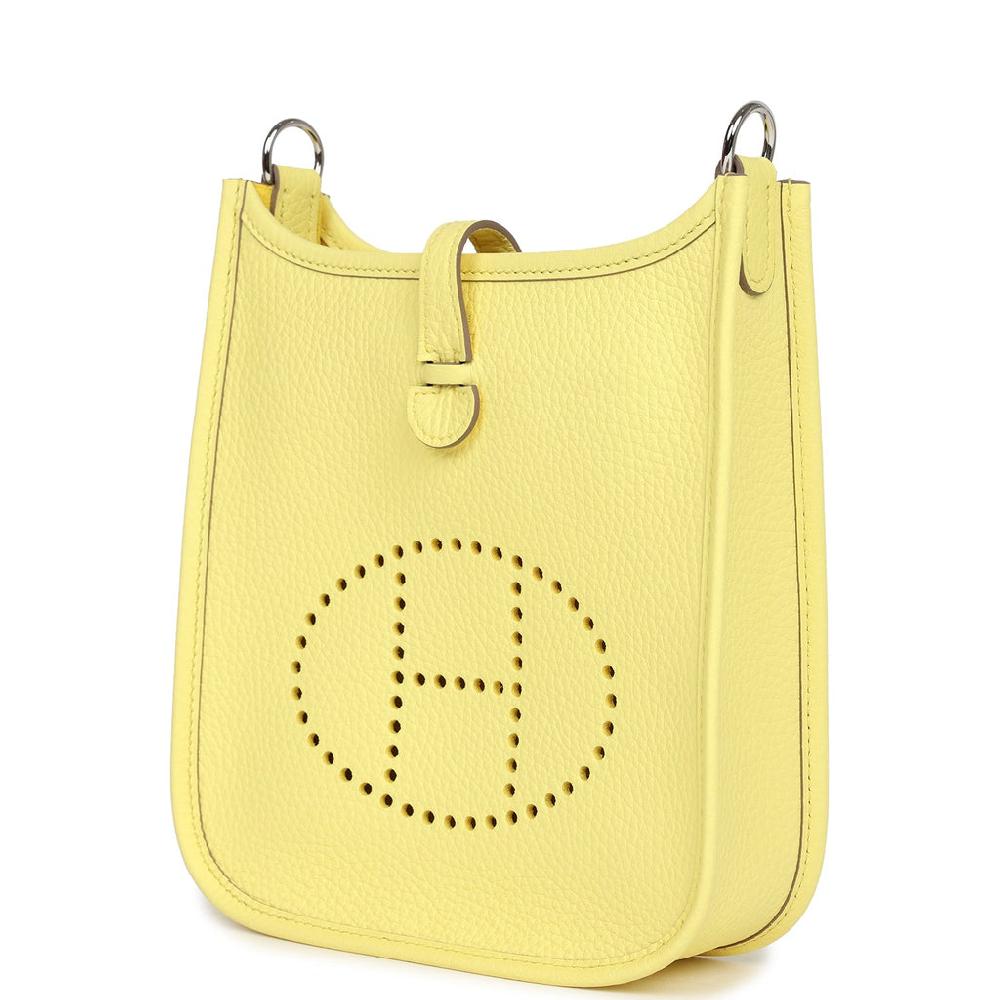 Hermes Evelyne TPM Limoncello Clemence Palladium Hardware
