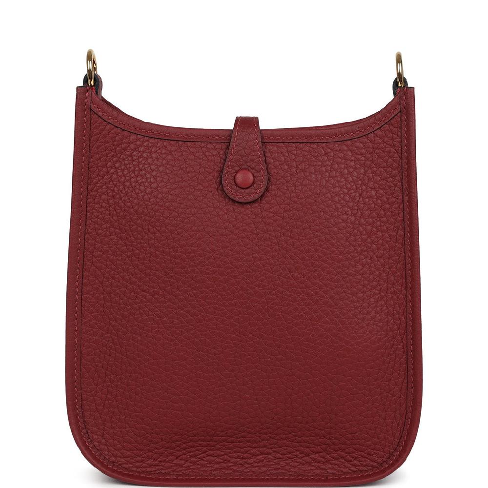 Hermes Evelyne TPM Rouge H Clemence Gold Hardware