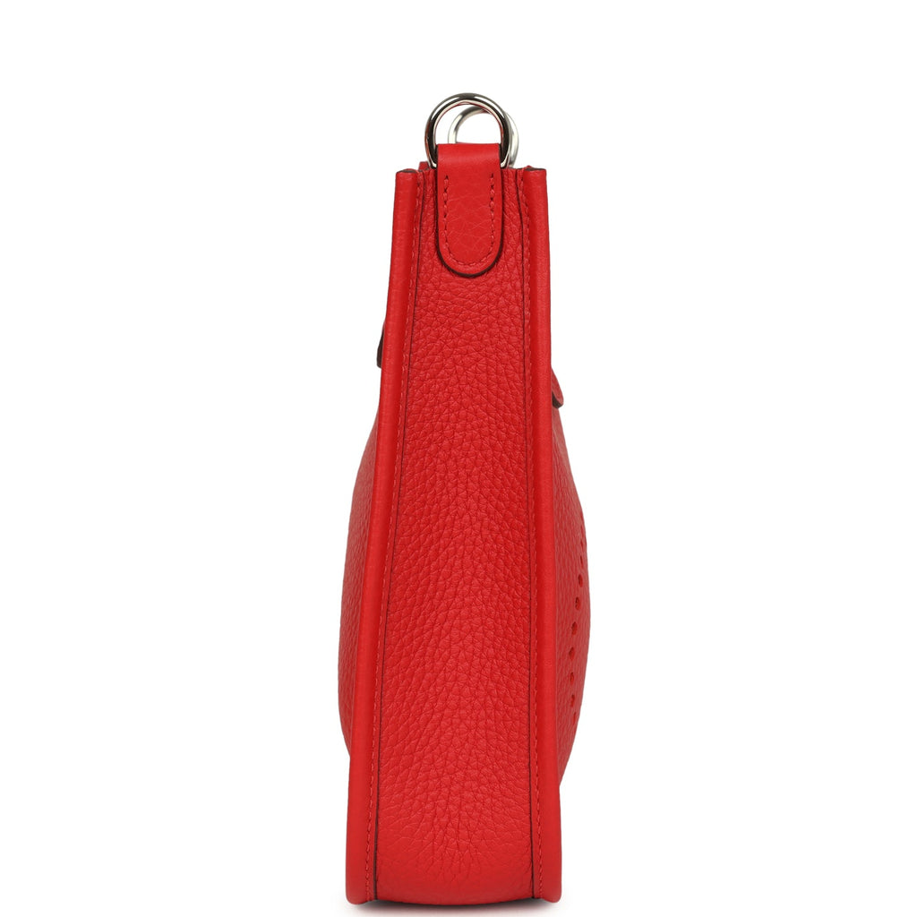 Hermes Evelyne TPM Rouge Radieux Clemence Palladium Hardware
