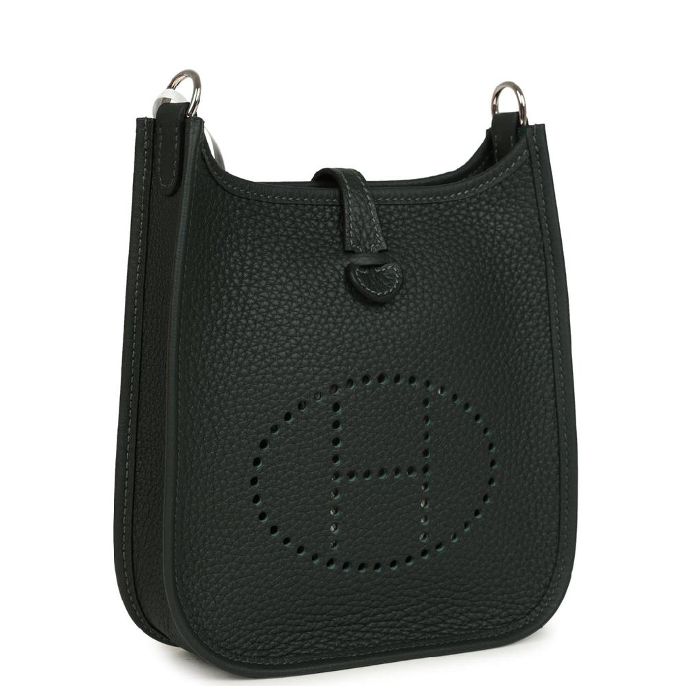 Hermes Evelyne TPM Vert Fonce Clemence Palladium Hardware