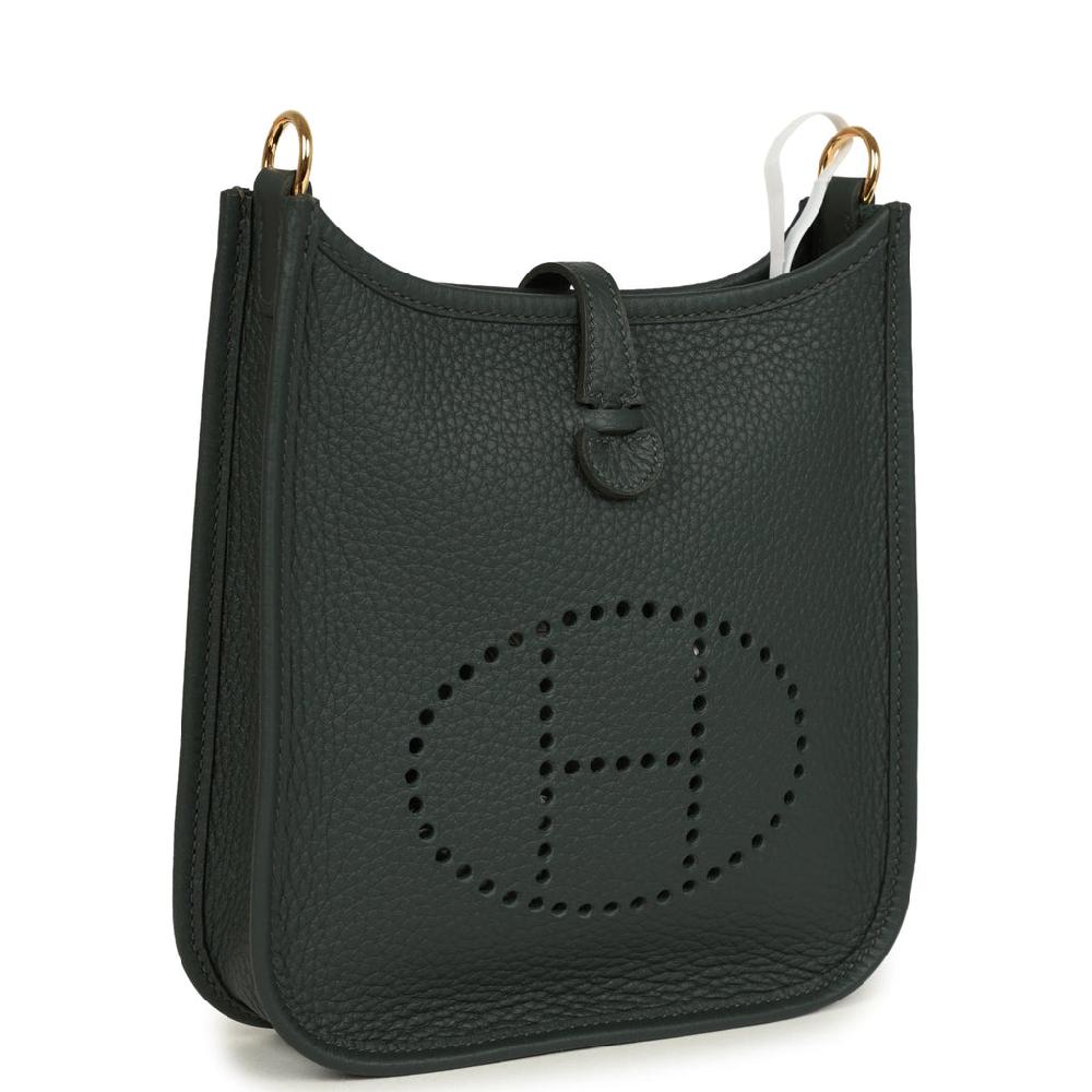 Hermes Evelyne TPM Vert Mangrove Clemence Gold Hardware