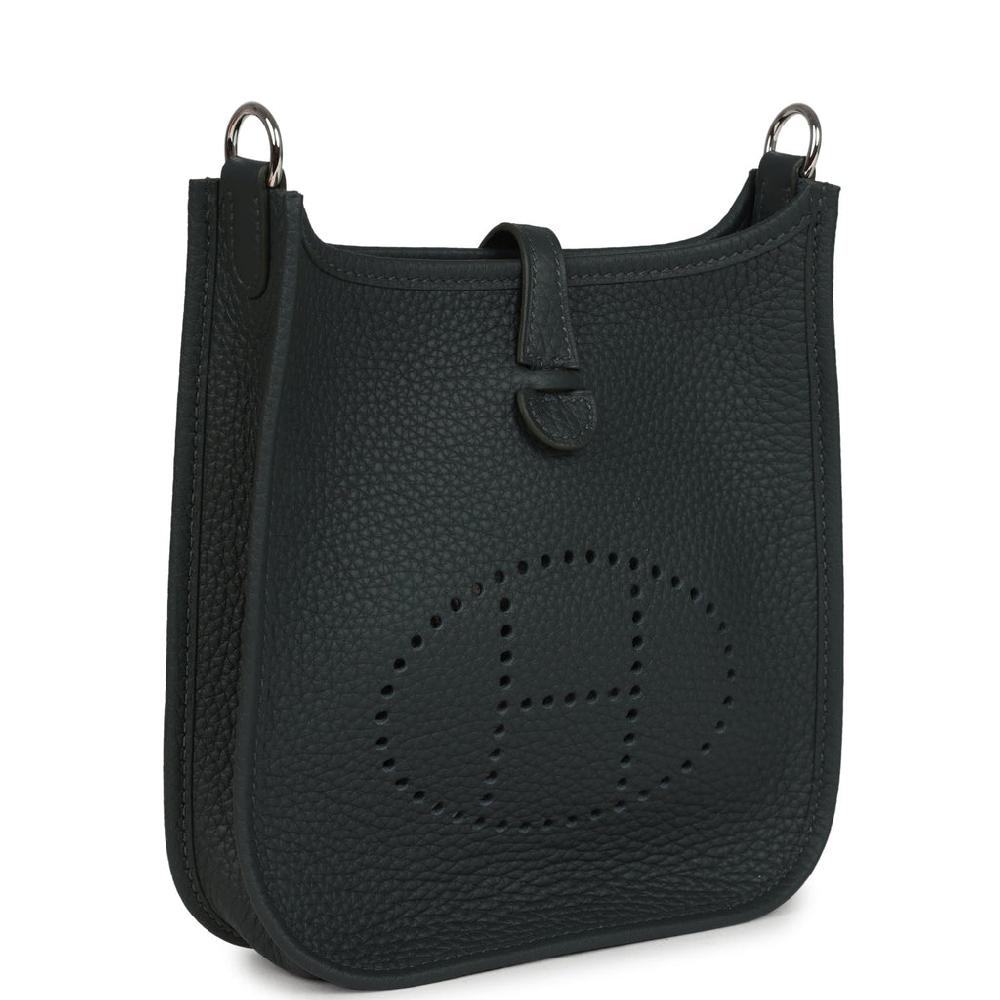 Hermes Evelyne TPM Vert Mangrove Clemence Palladium Hardware