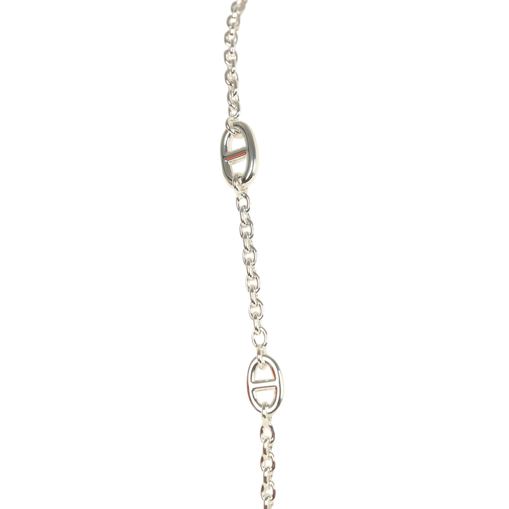 Hermes Farandole Rope Necklace 80cm Sterling Silver Hardware