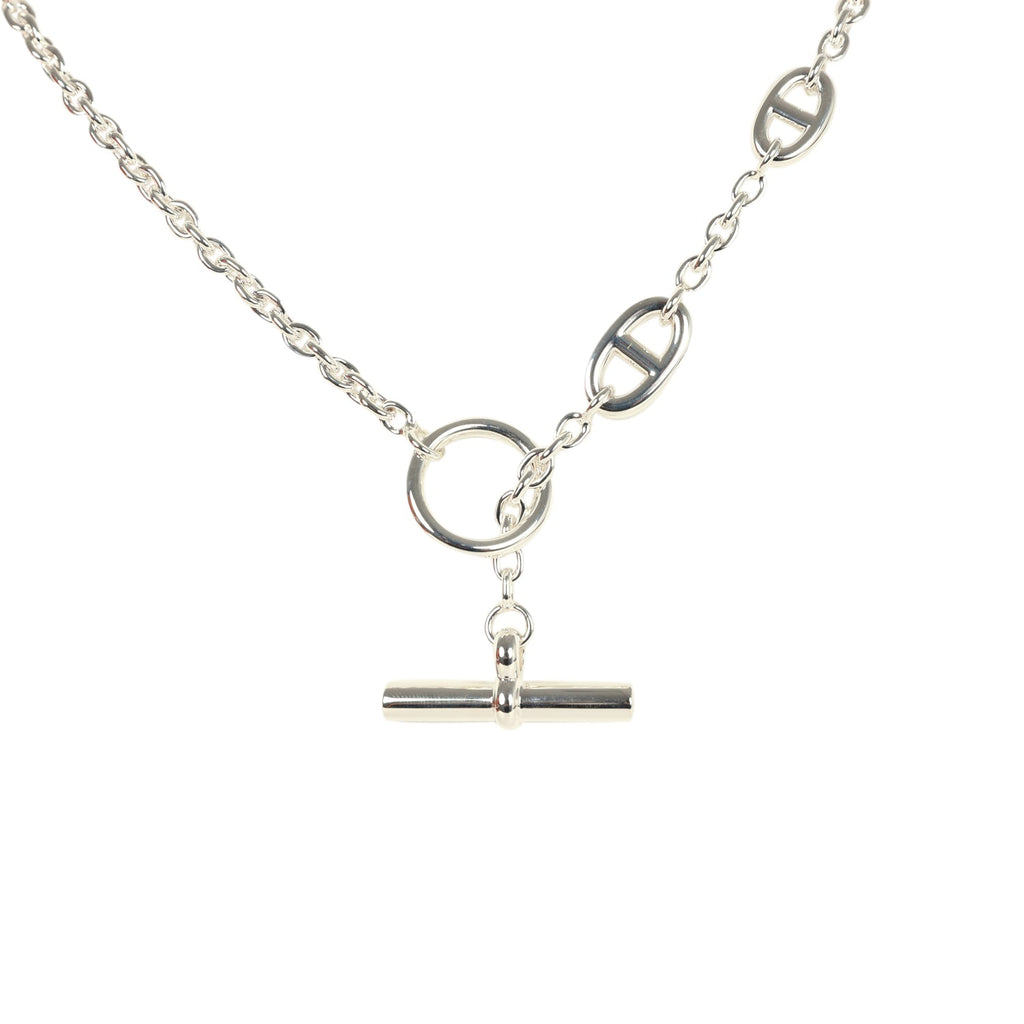 Hermes Farandole Rope Necklace 80cm Sterling Silver Hardware