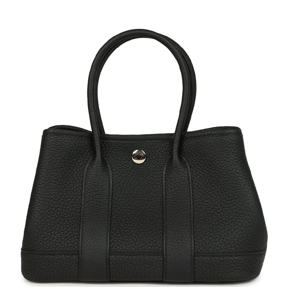 Hermes Garden Party Neo 23 Black Negonda Palladium Hardware
