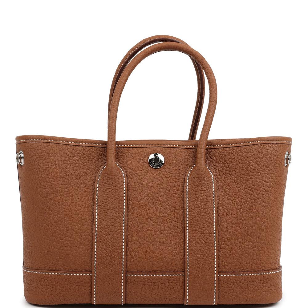 Hermes Garden Party Neo 23 Gold Negonda Palladium Hardware