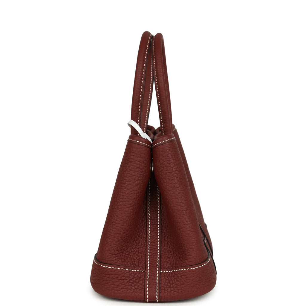 Hermes Garden Party Neo 23 Rouge H Negonda Palladium Hardware