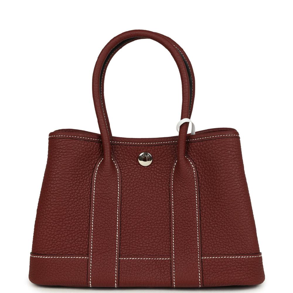 Hermes Garden Party Neo 23 Rouge H Negonda Palladium Hardware