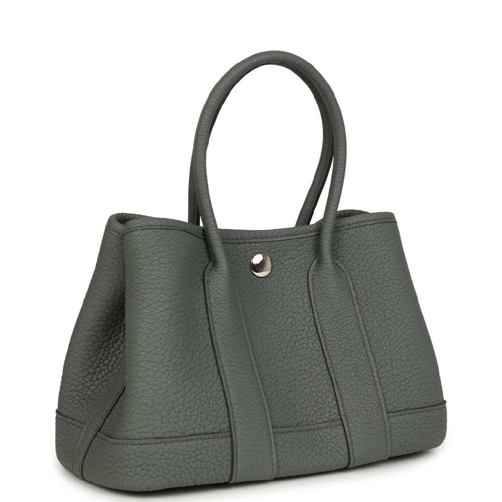 Hermes Garden Party Neo 23 Vert Amande Negonda Palladium Hardware