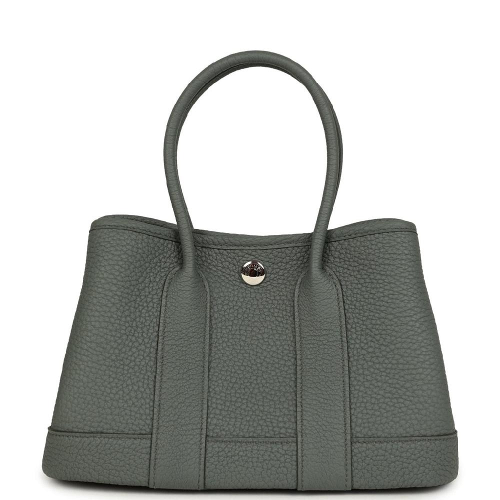 Hermes Garden Party Neo 23 Vert Amande Negonda Palladium Hardware
