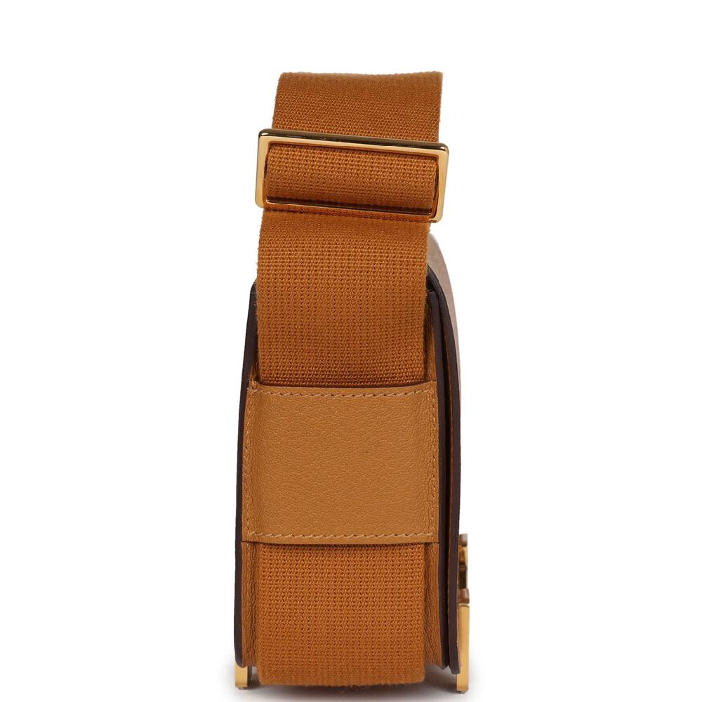 Hermes Geta Caramel Chevre Mysore Gold Hardware