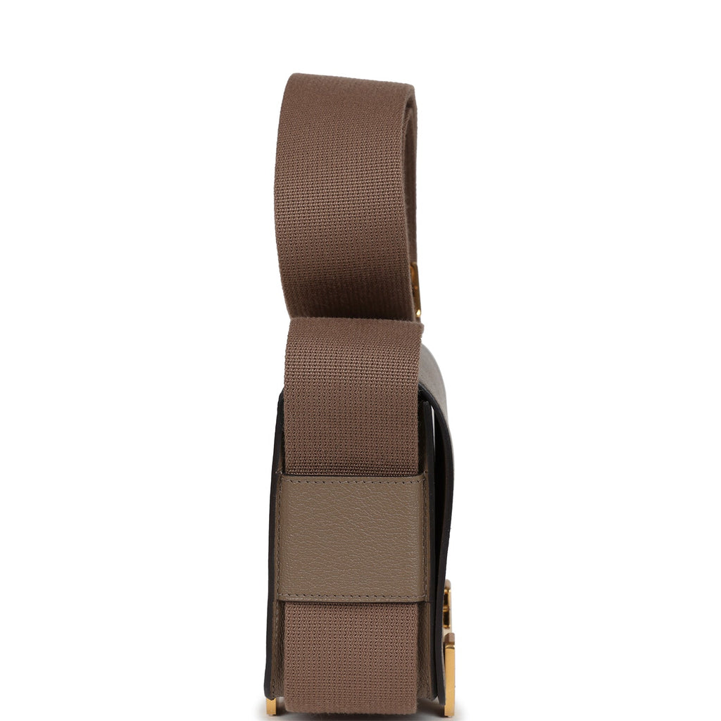 Hermes Geta Etoupe Chevre Mysore Gold Hardware