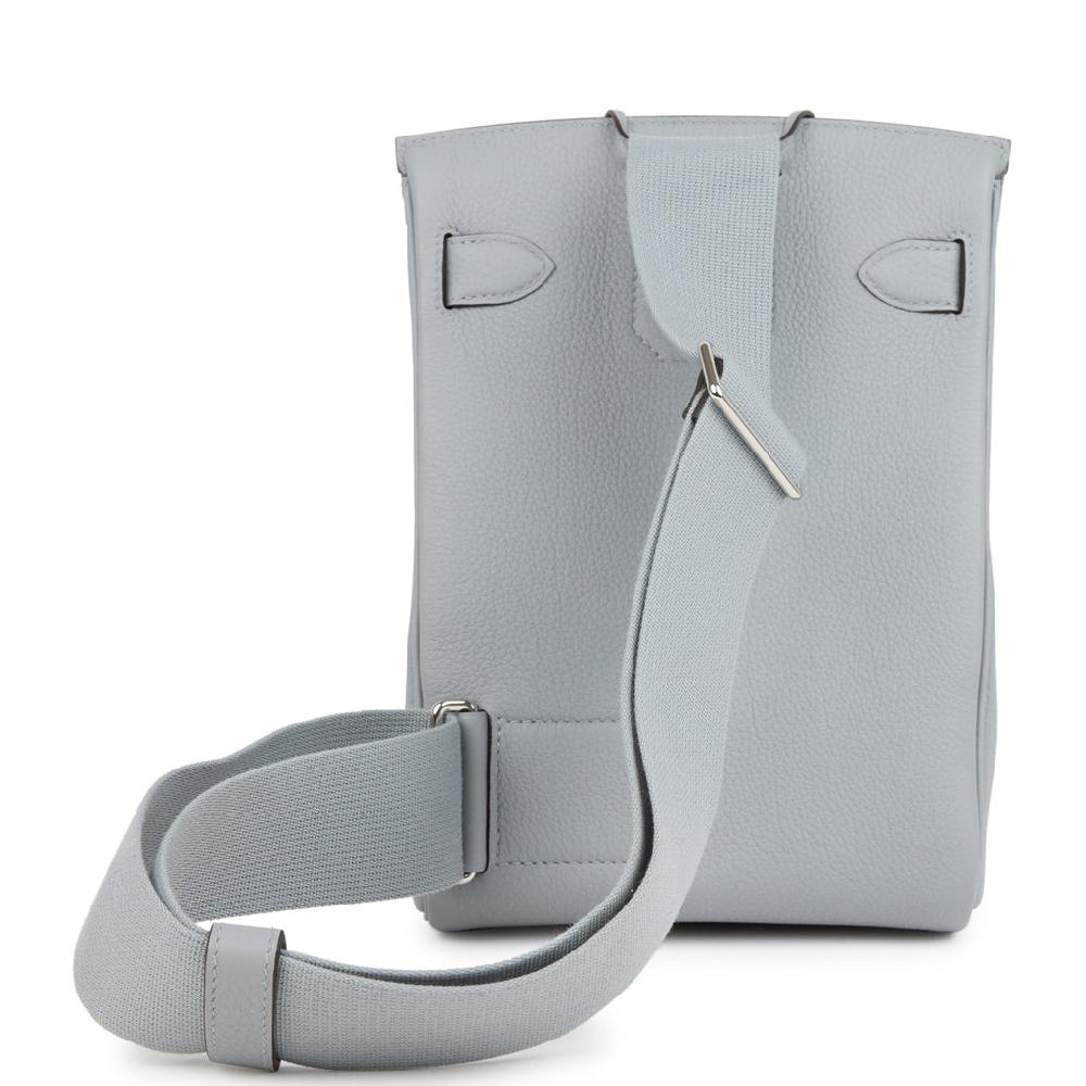 Hermes HAC A Dos PM Backpack Gris Pantin Togo Palladium Hardware