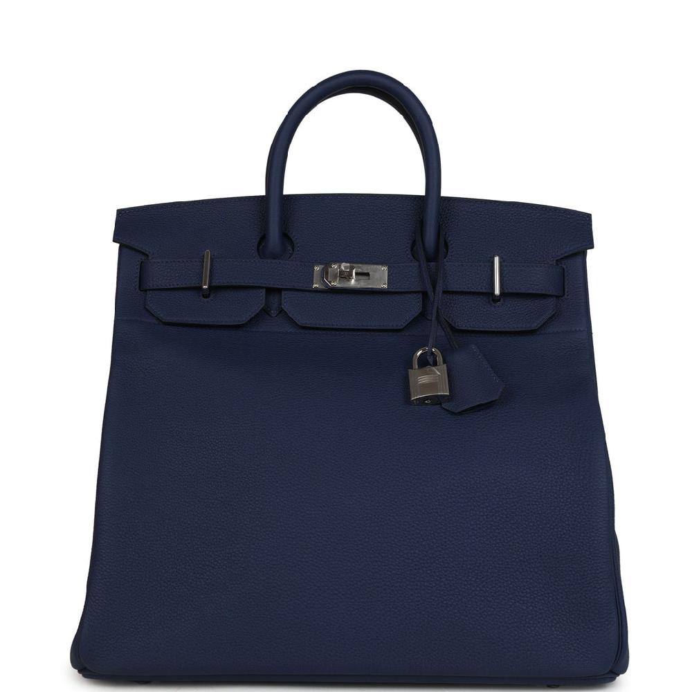 Hermes HAC Birkin 40 Bleu Saphir Togo Palladium Hardware