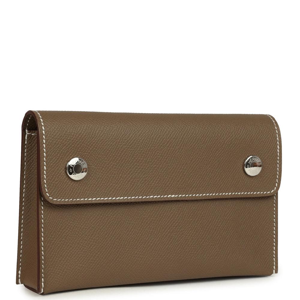Hermes Hermesnap Wallet Etoupe Epsom Palladium Hardware