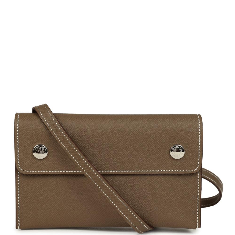 Hermes Hermesnap Wallet Etoupe Epsom Palladium Hardware