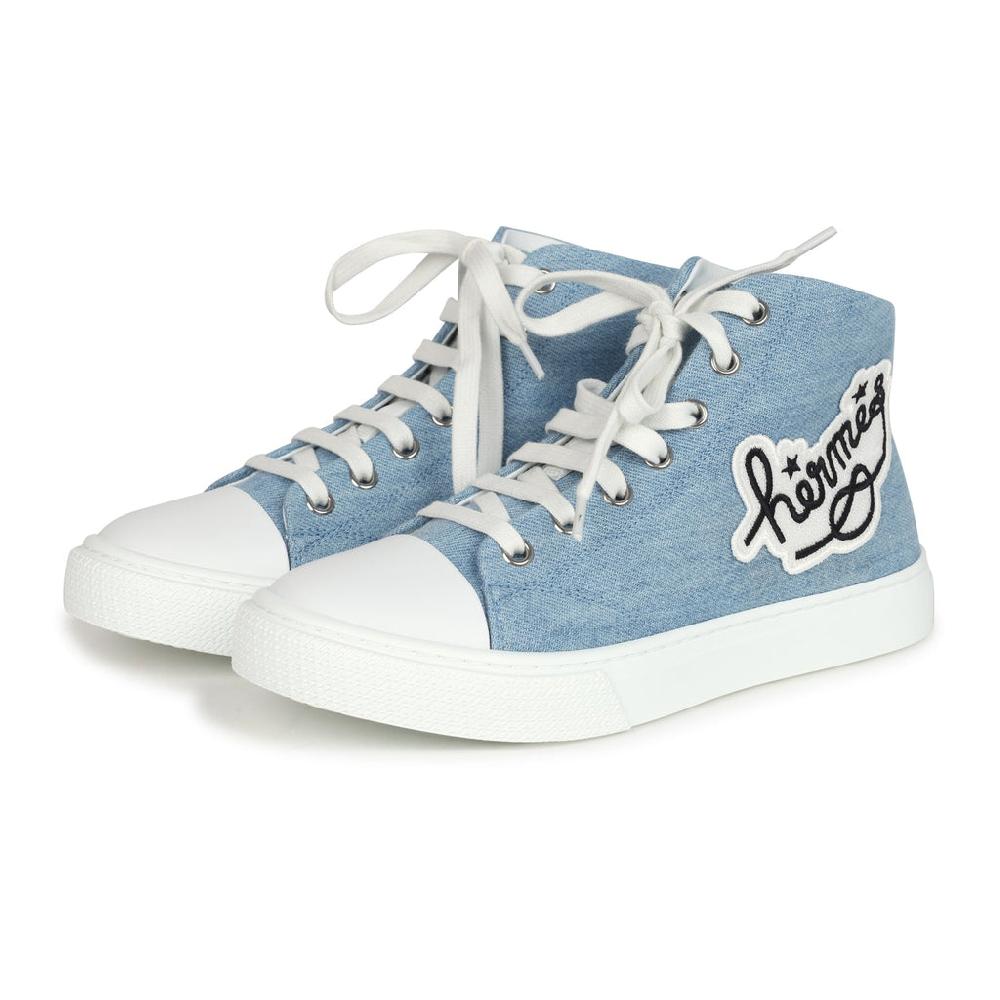 Hermes Illico Sneakers Bleu Clair Denim 35.5 EU