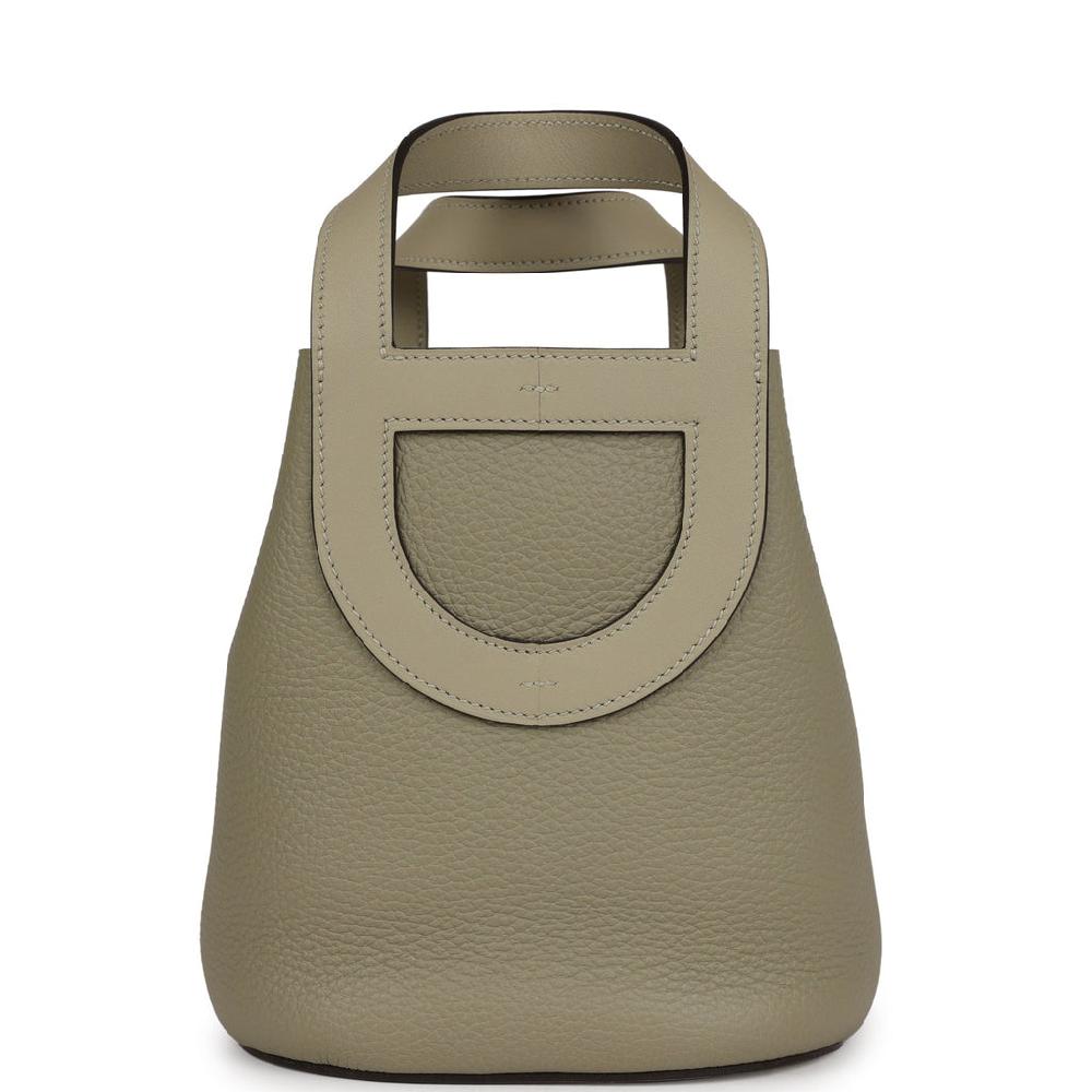 Hermes In-The-Loop 18 Sauge Clemence and Swift Gold Hardware