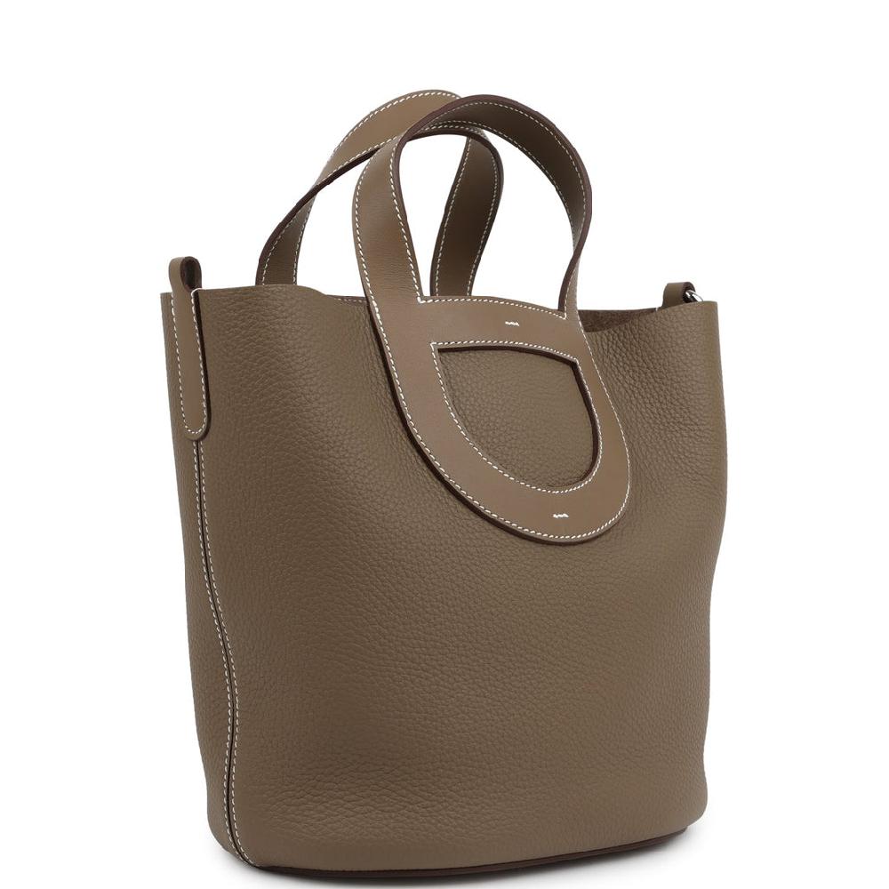 Hermes In-The-Loop 23 Etoupe Clemence And Swift Palladium Hardware