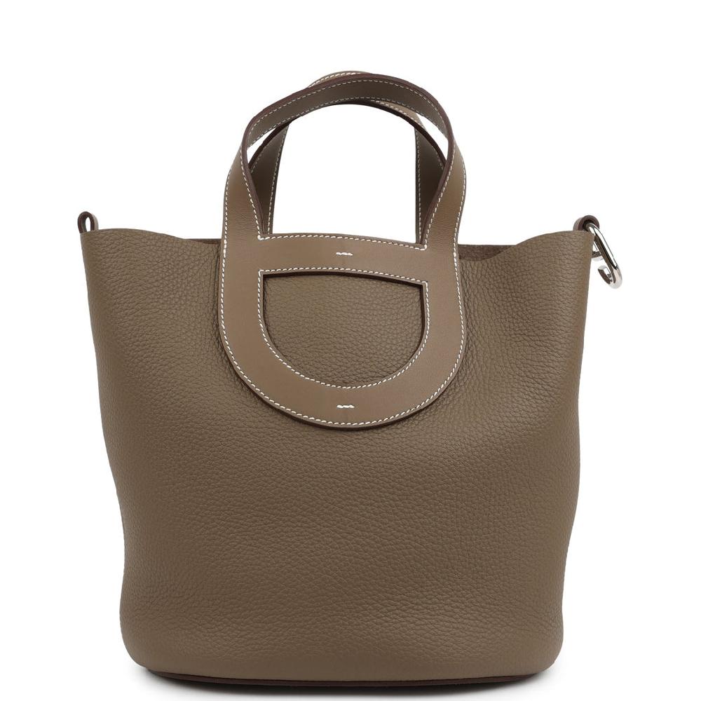 Hermes In-The-Loop 23 Etoupe Clemence And Swift Palladium Hardware