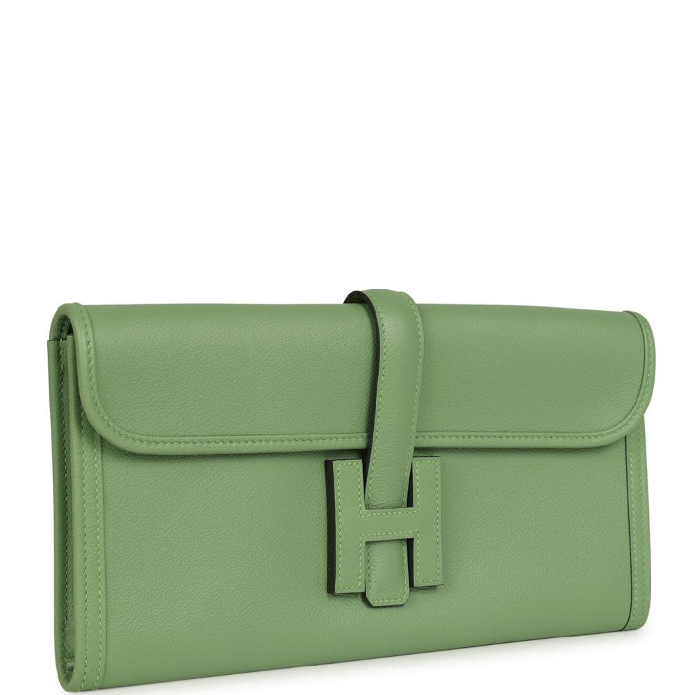 Hermes Jige Elan 29 Vert Criquet Evercolor