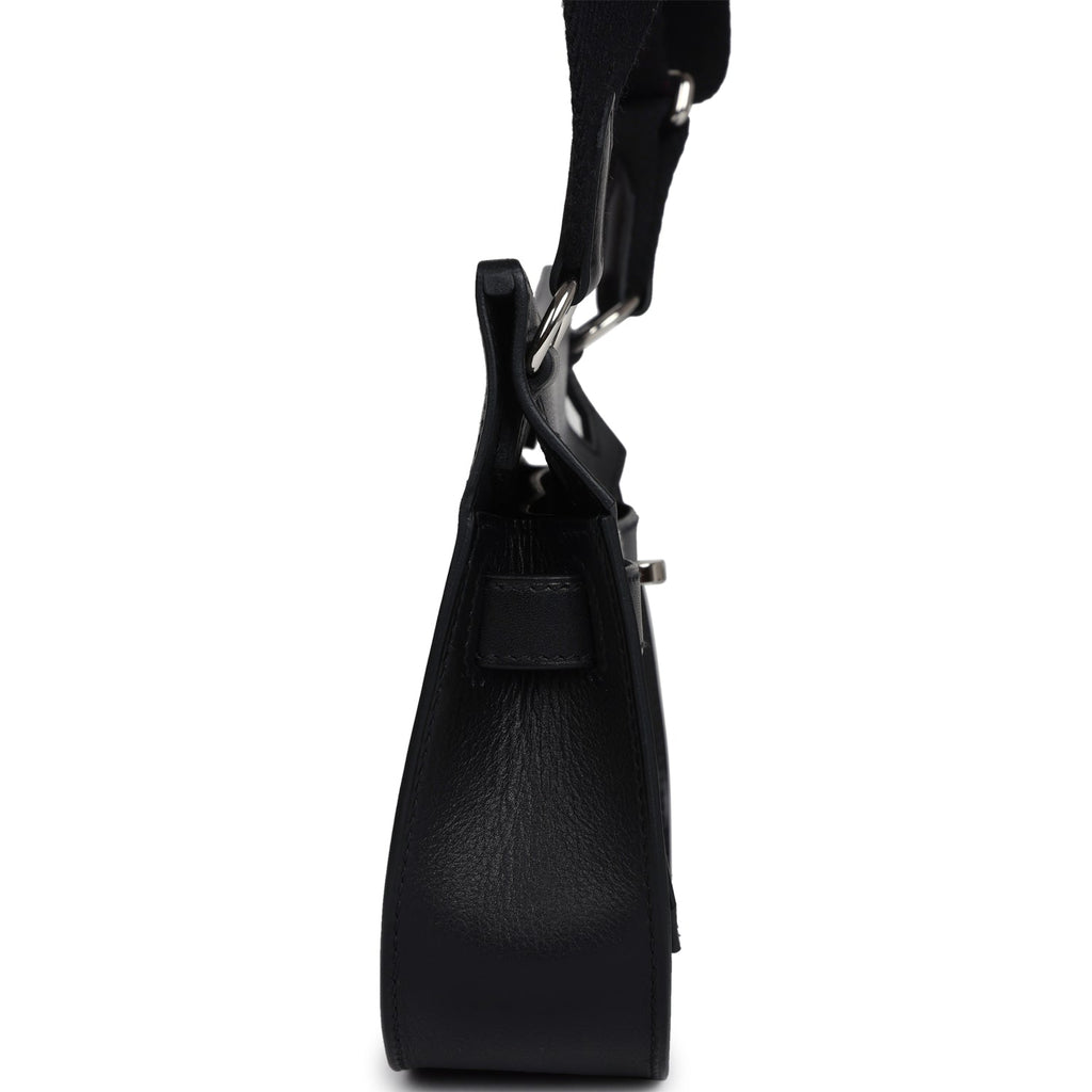Hermes Jypsiere Mini Black Evergrain Palladium Hardware