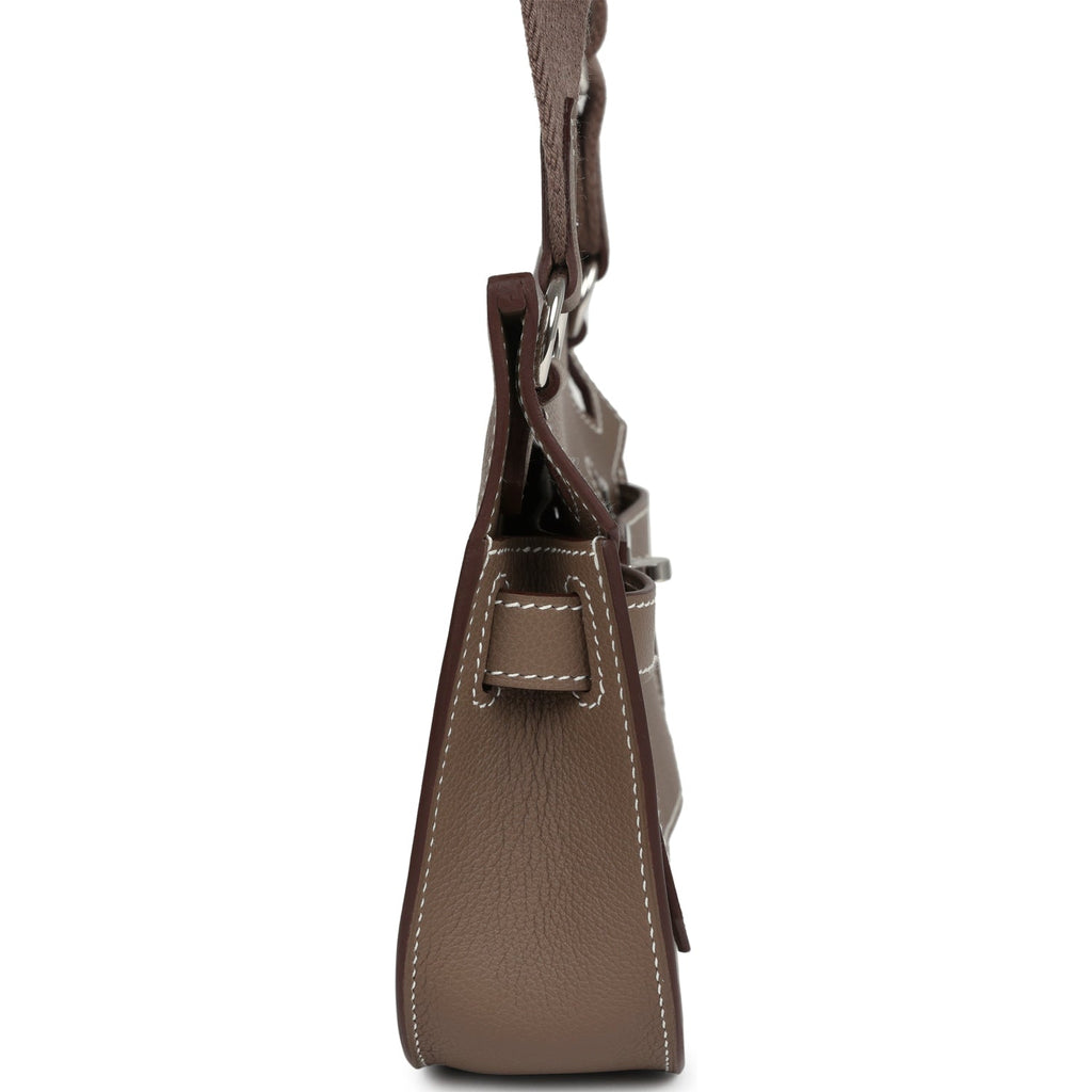 Hermes Jypsiere Mini Etoupe Evercolor Palladium Hardware