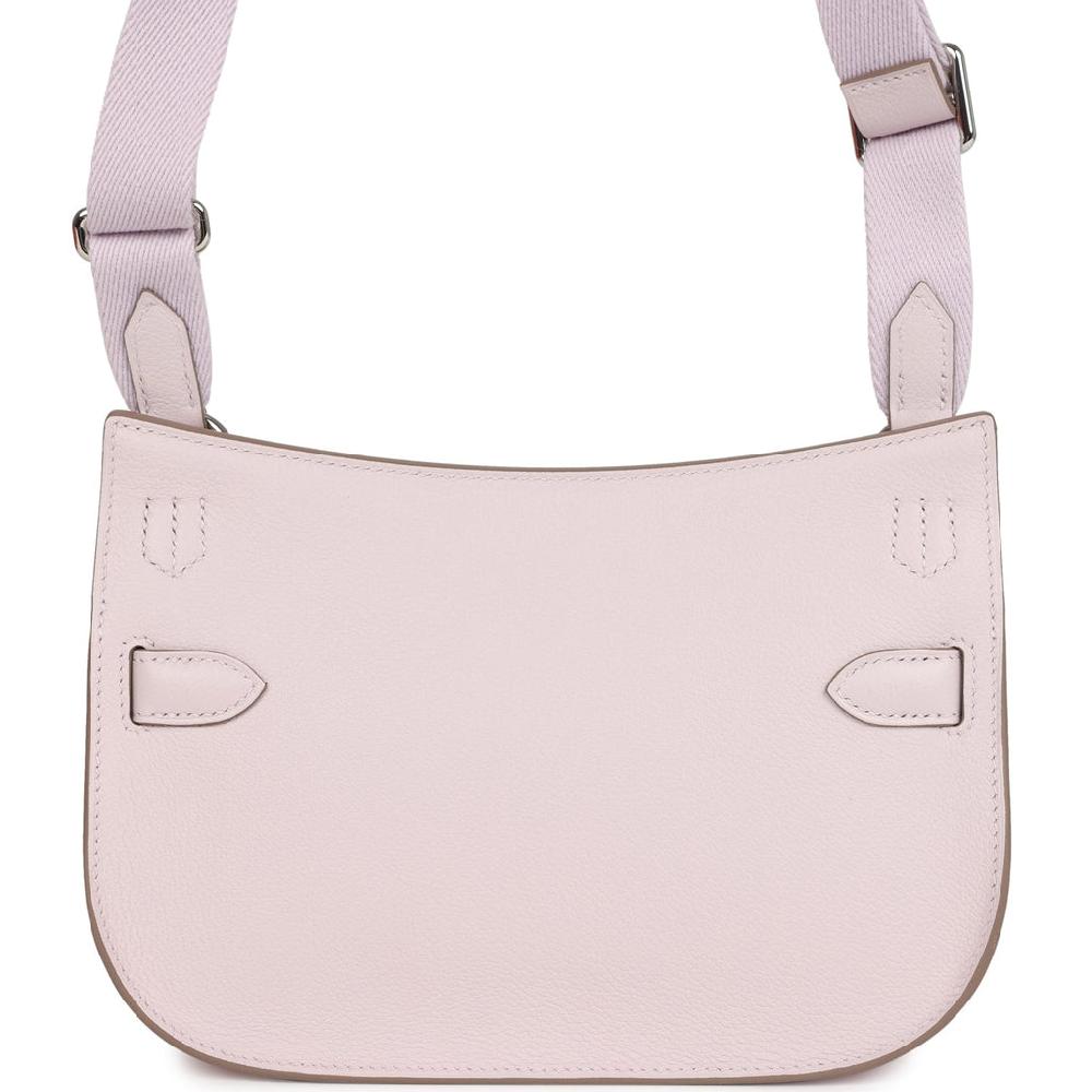 Hermes Jypsiere Mini Mauve Pale Verso Evercolor Palladium Hardware