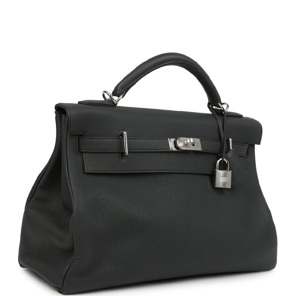 Hermes Kelly 42 Maxi Plomb Togo Palladium Hardware
