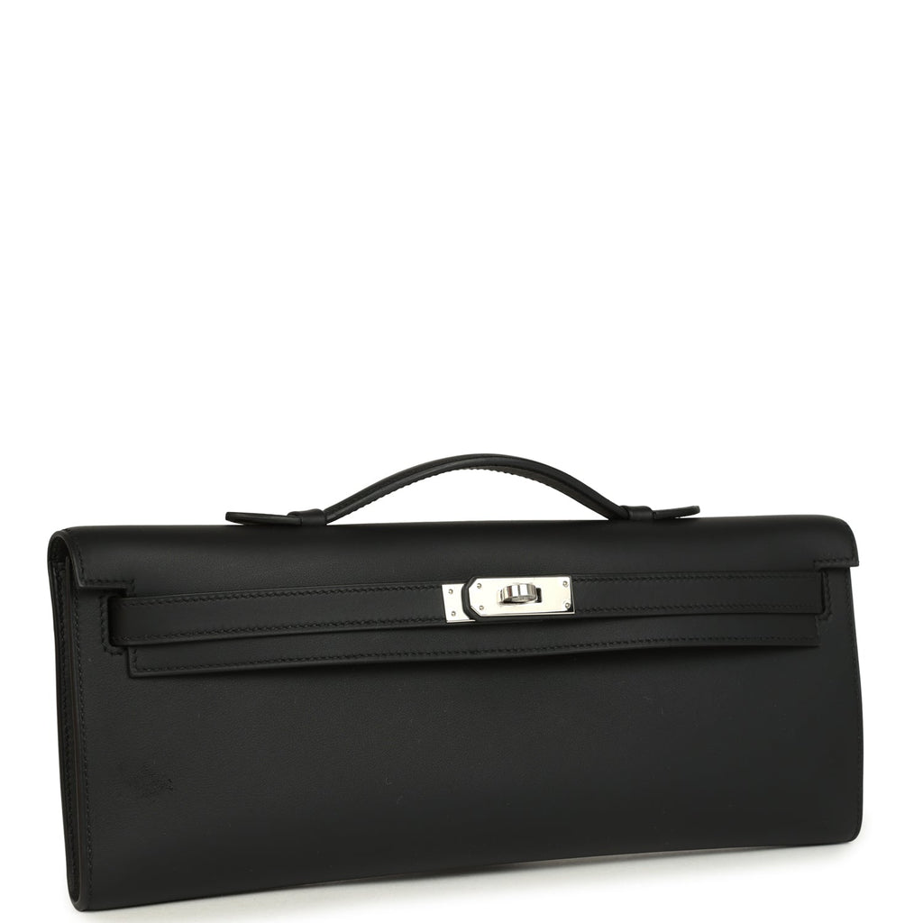Hermes Kelly Cut Black Swift Palladium Hardware