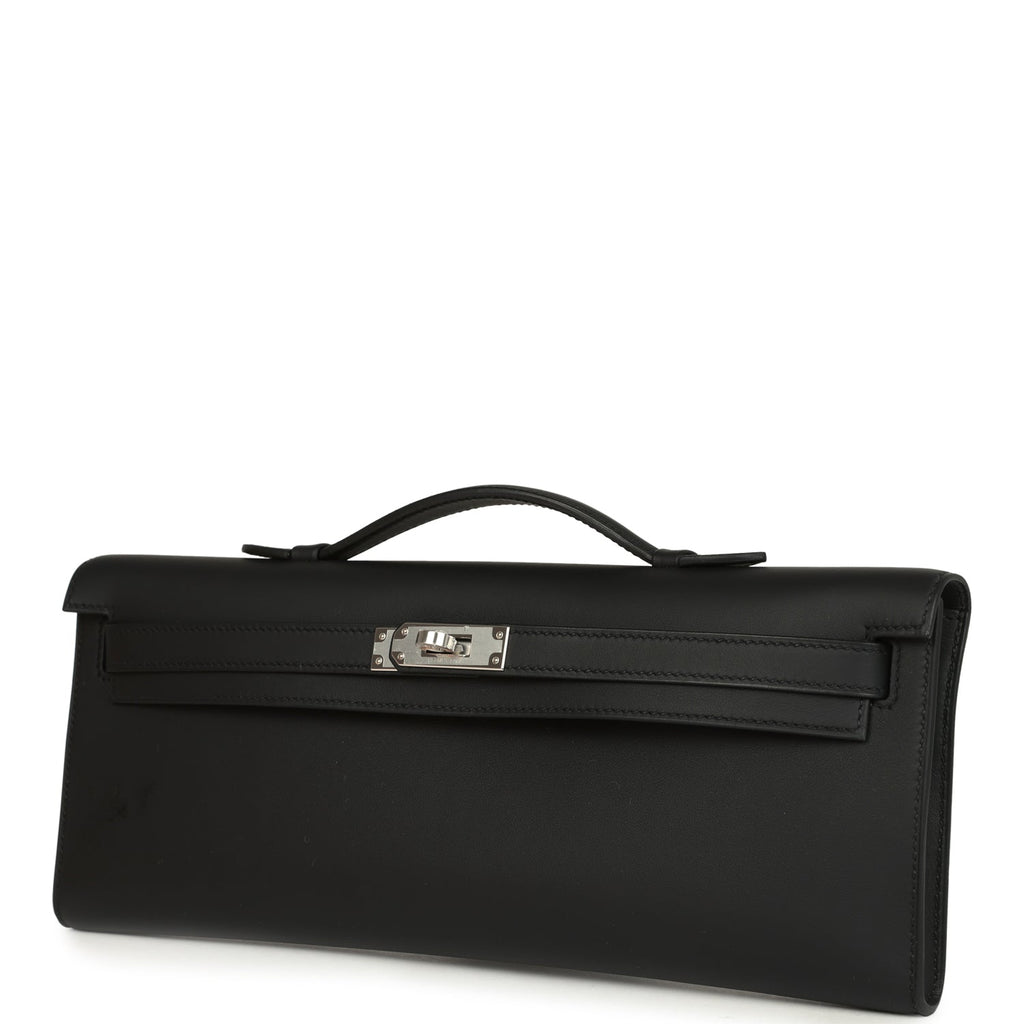 Hermes Kelly Cut Black Swift Palladium Hardware