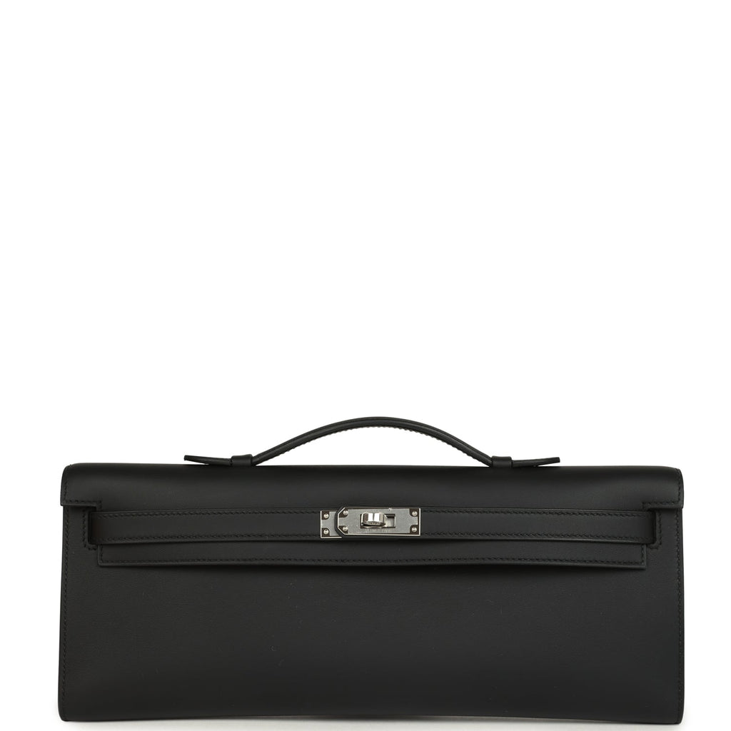 Hermes Kelly Cut Black Swift Palladium Hardware