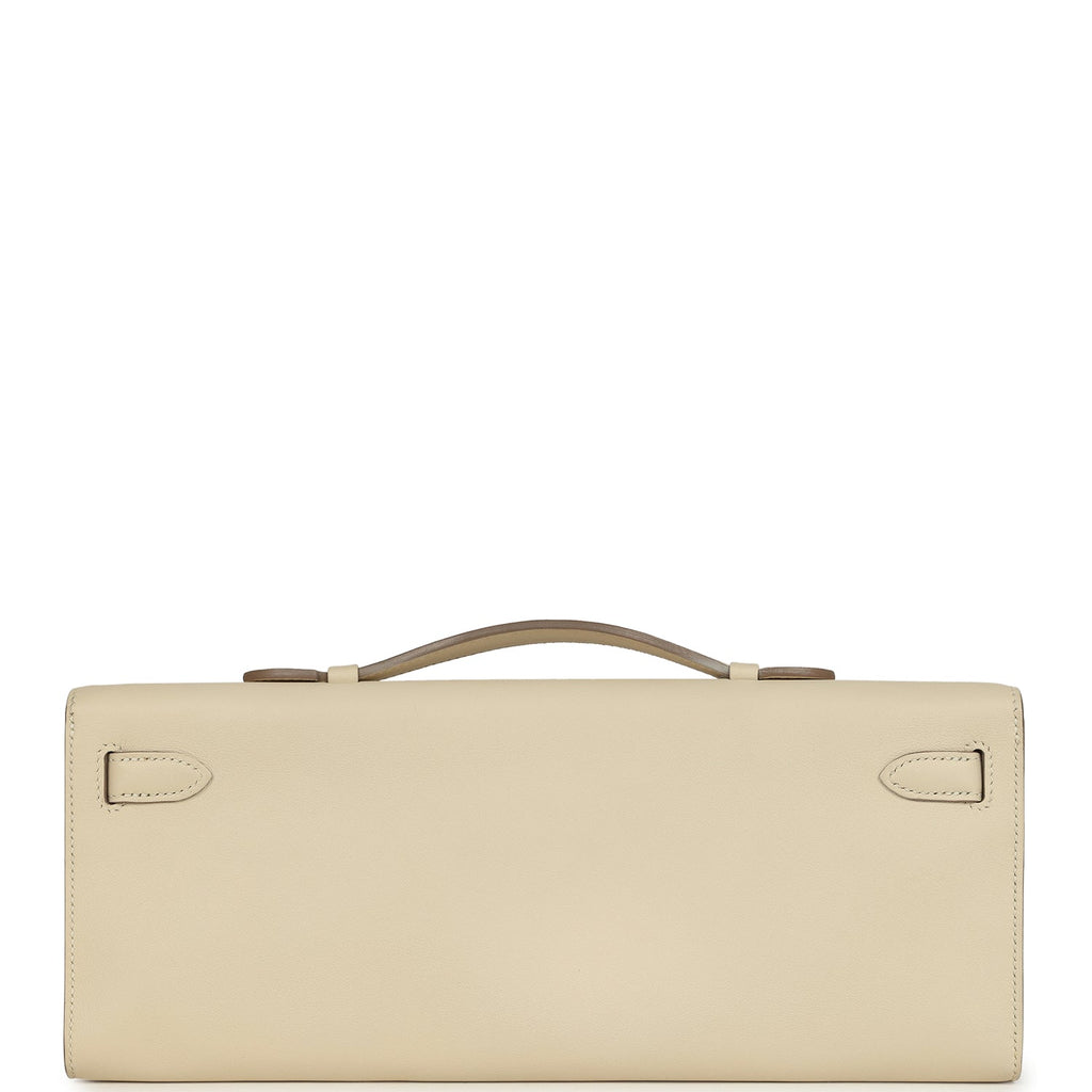 Hermes Kelly Cut Craie Swift Gold Hardware