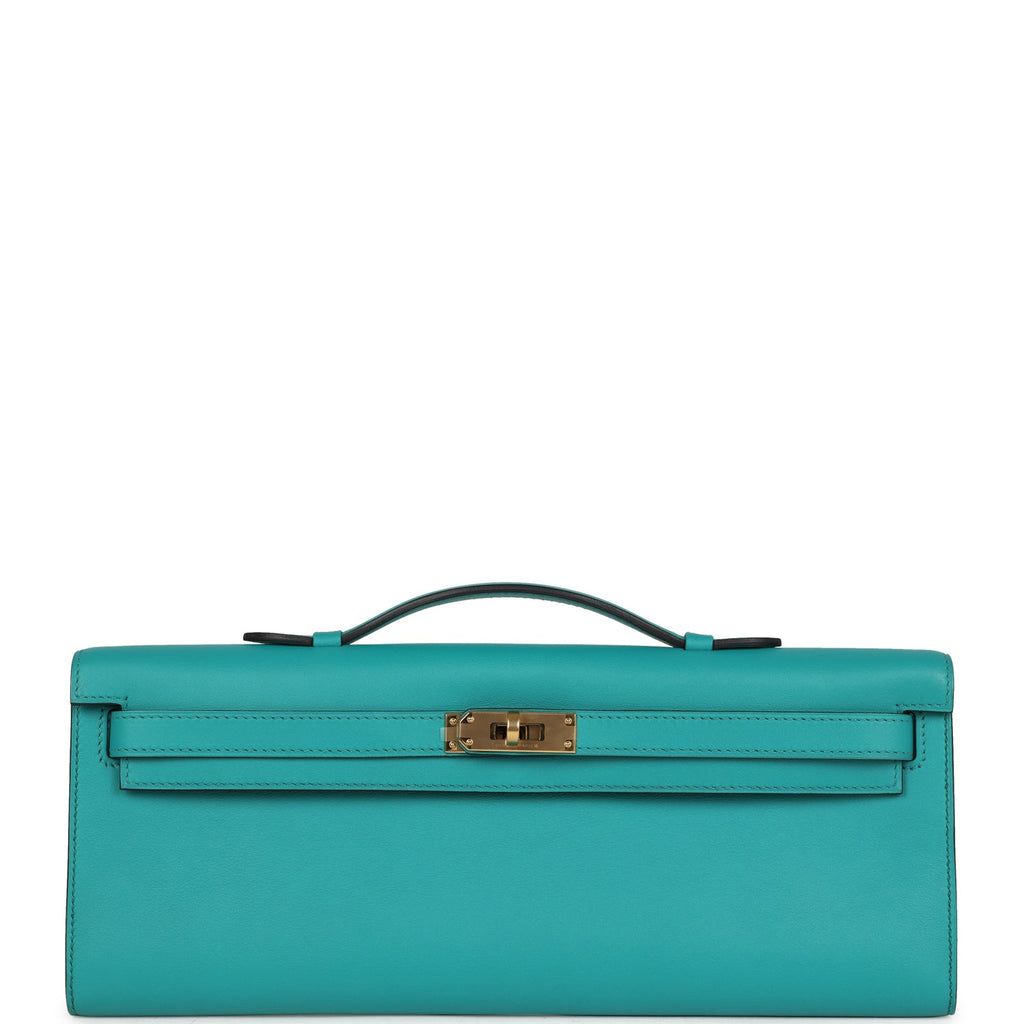 Hermes Kelly Cut Vert Verone Swift Gold Hardware