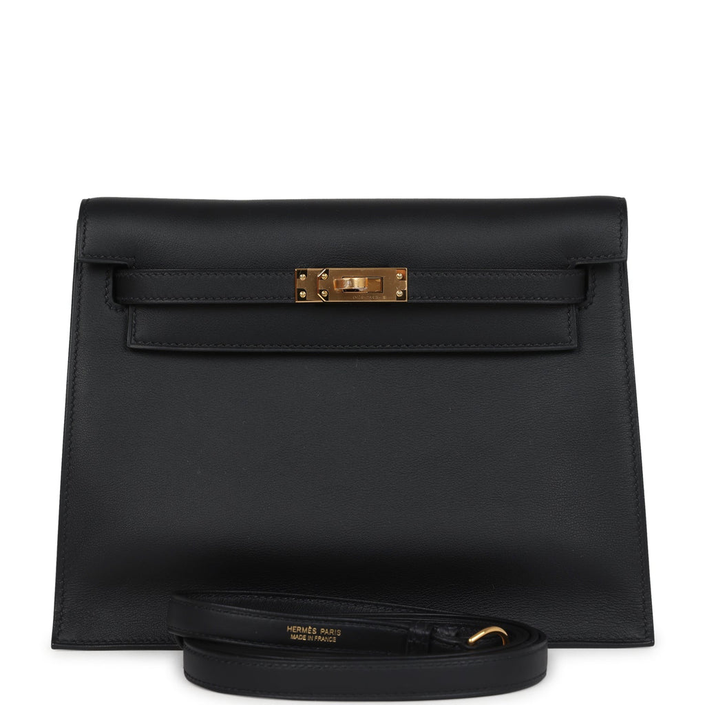 Hermes Kelly Danse Black Swift Gold Hardware