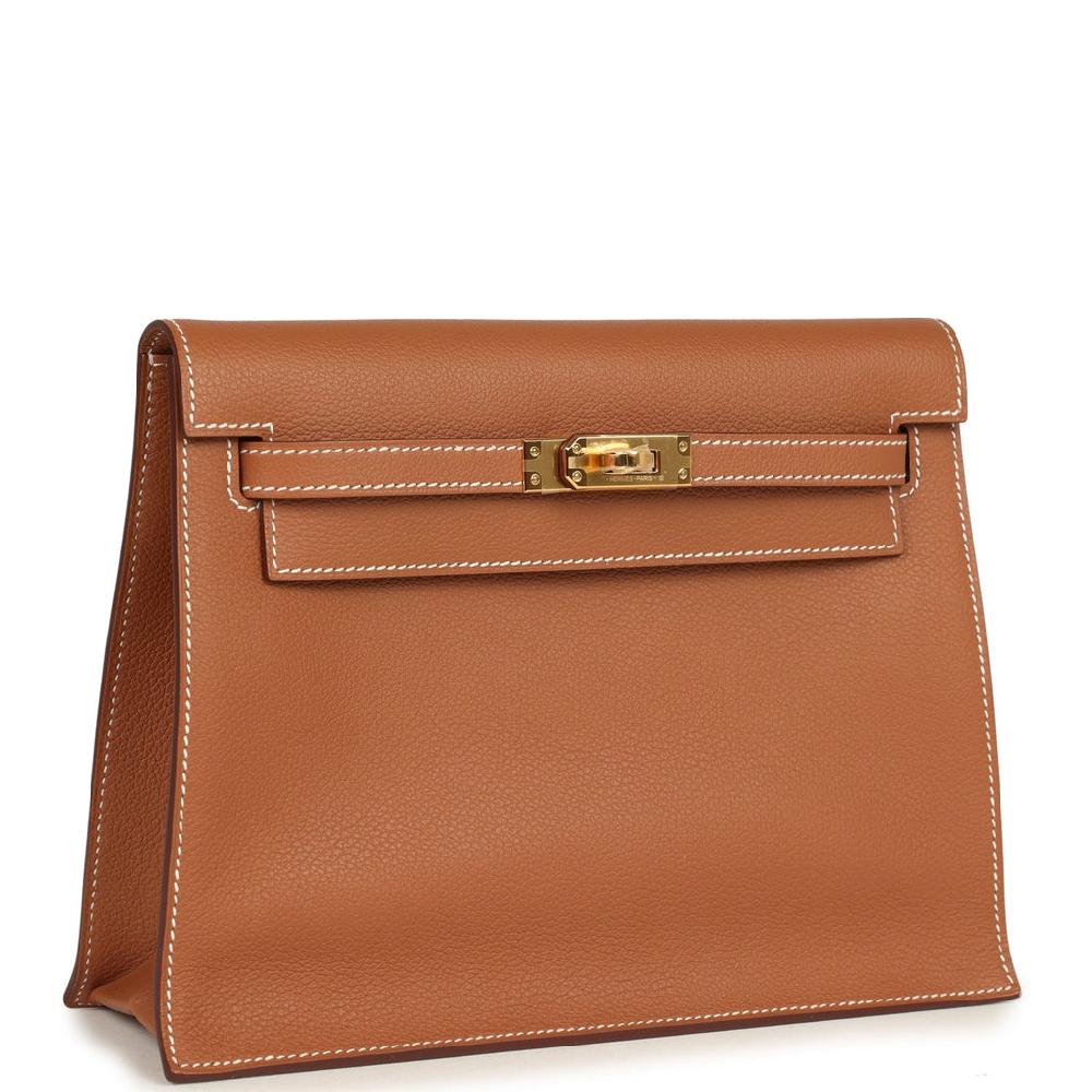 Hermes Kelly Danse Gold Evercolor Gold Hardware