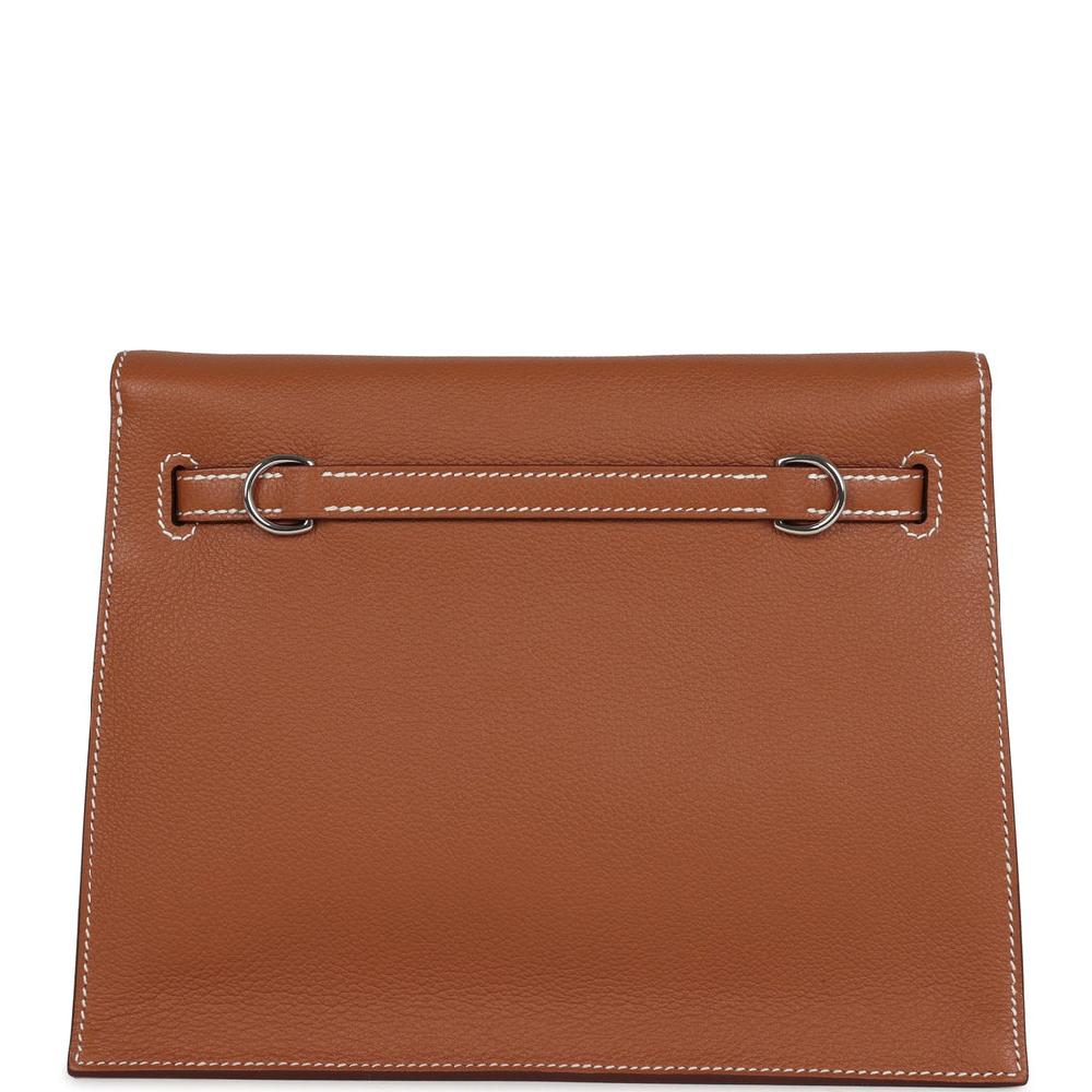 Hermes Kelly Danse Gold Evercolor Verso Palladium Hardware