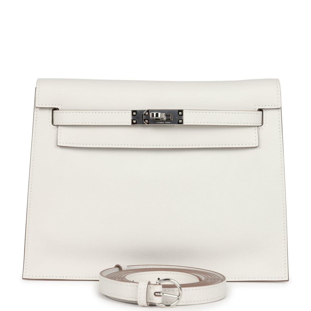 Hermes Kelly Danse Gris Pale Swift Palladium Hardware