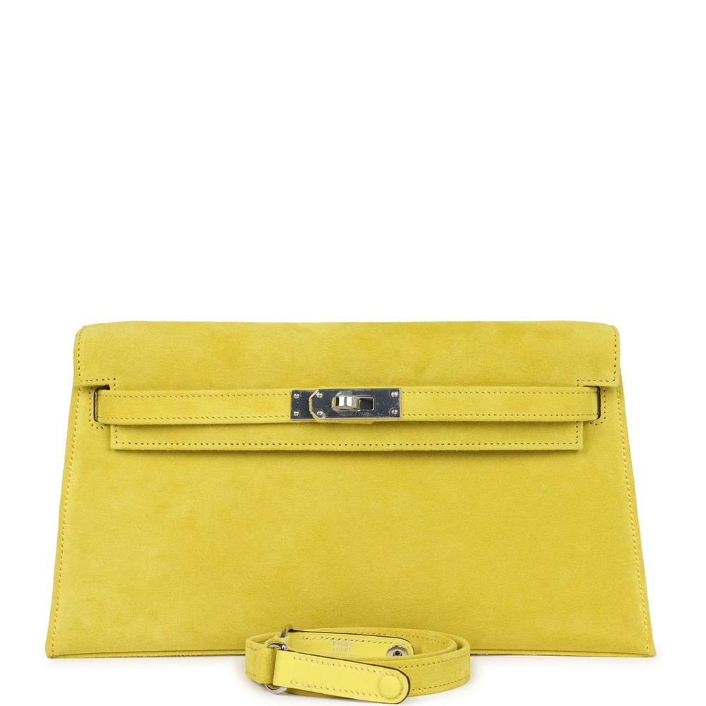 Hermes Kelly Elan Jaune De Naples Doblis Palladium Hardware